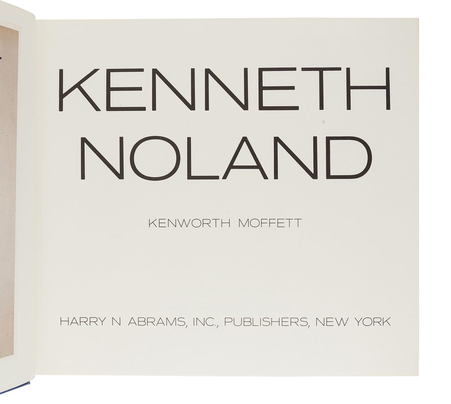 [NOLAND, Kenneth (1924-1910)]. MOFFETT, Kenworth. Kenneth Noland. New York. Harry N. Abrams, Inc., 1977.