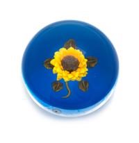 Ken Rosenfeld, (American), sunflower paperweight