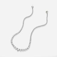 A Platinum and Diamond Rivière Necklace