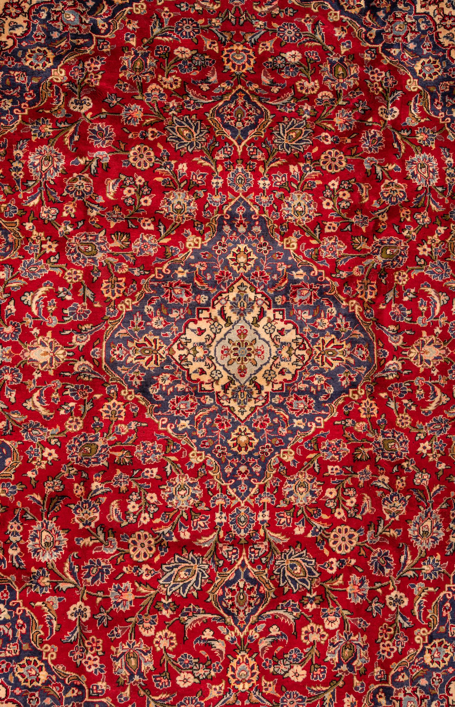 A Kashan Wool Rug