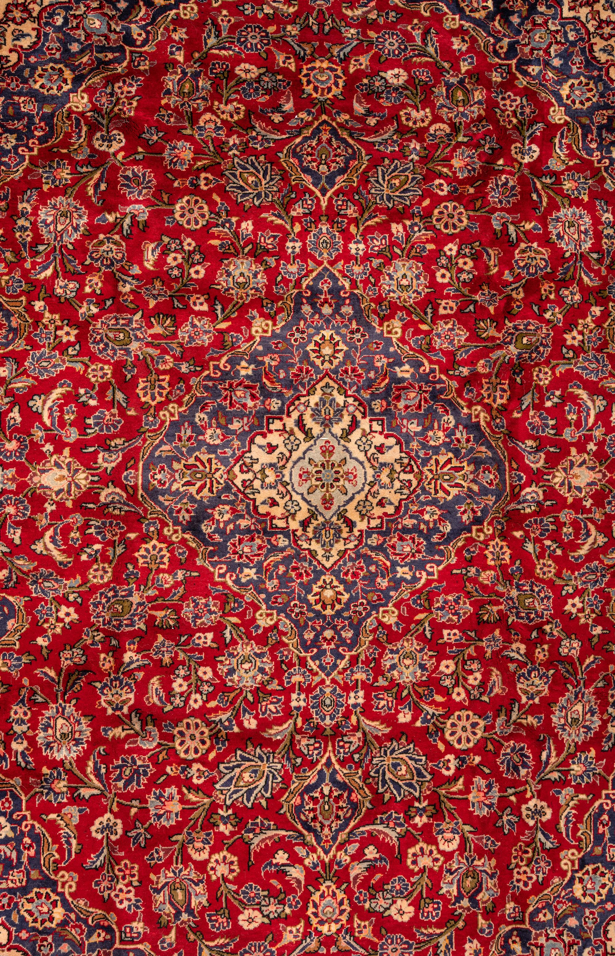 A Kashan Wool Rug