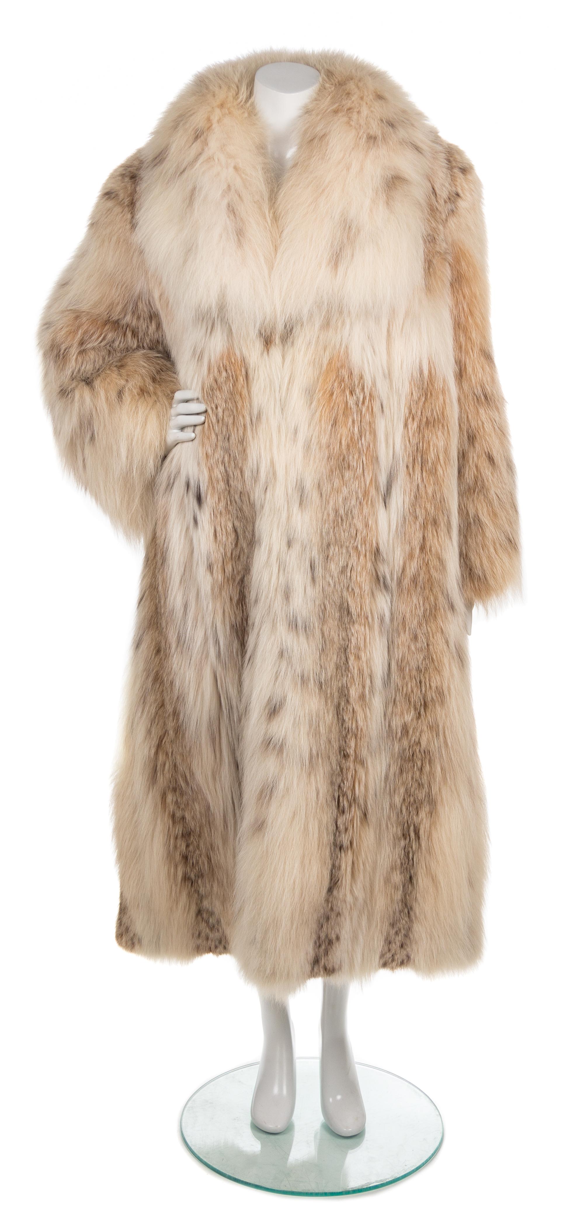 A Galanos Lnyx Fur Coat,