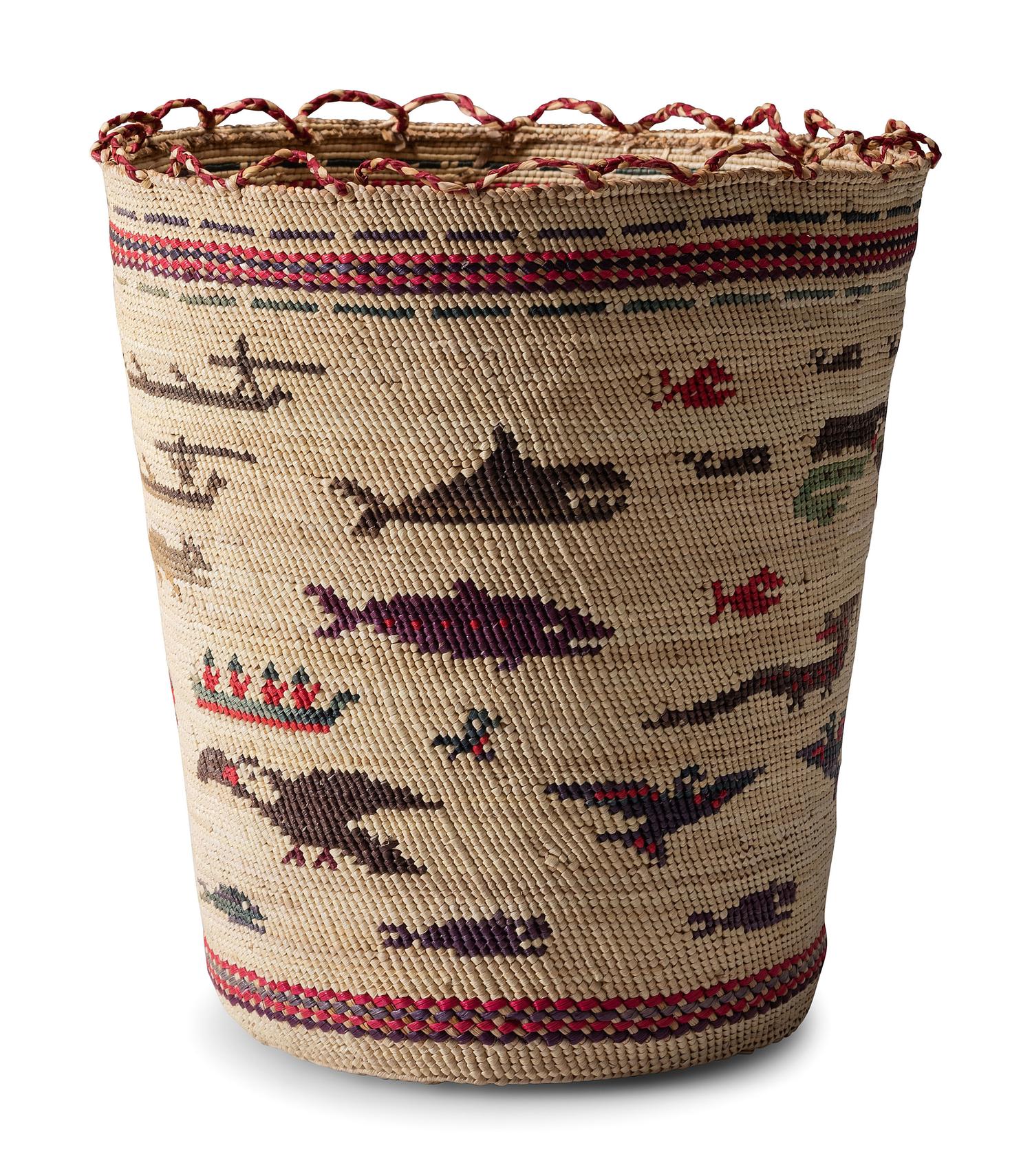 Nuu-chah-nulth Polychrome Basket
