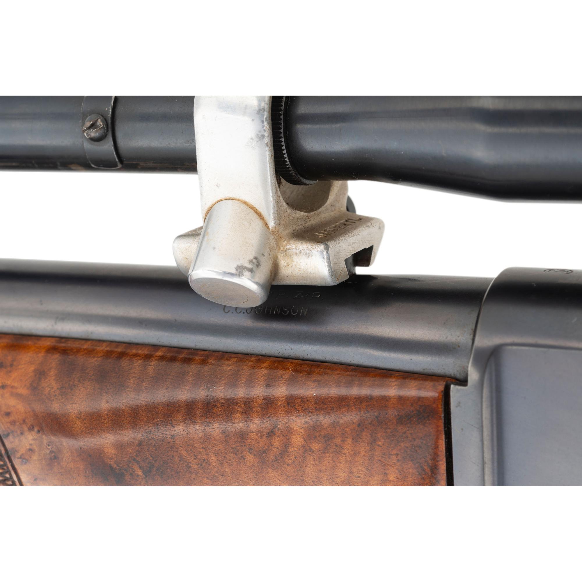 *C.C. Johnson Customized Winchester Highwall Rifle with J. Unertl Scope in .219 Improved Zipper