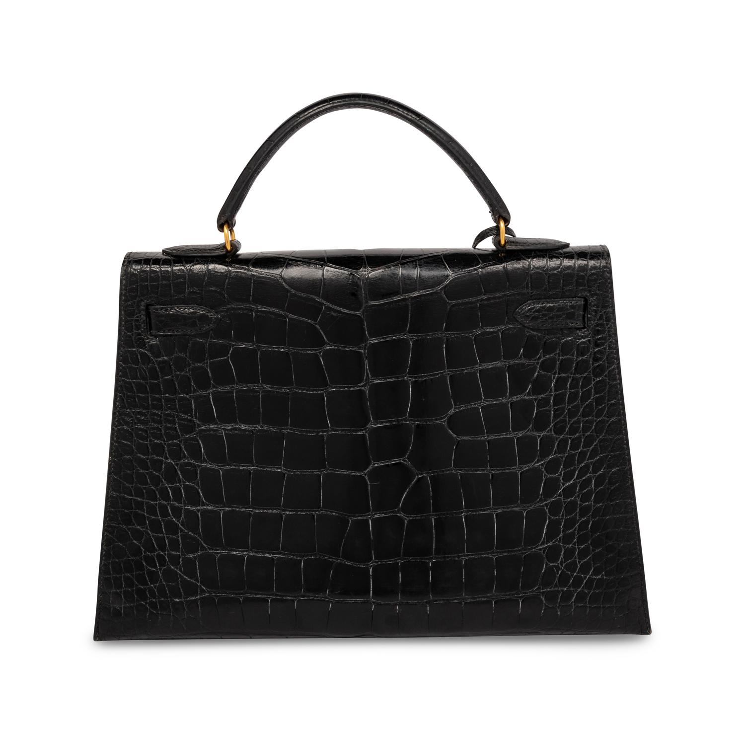 Hermès Kelly 32 Shiny Black Alligator, 1992