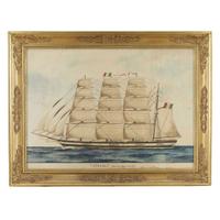 Continental School 18th/19th century Two ship portraits