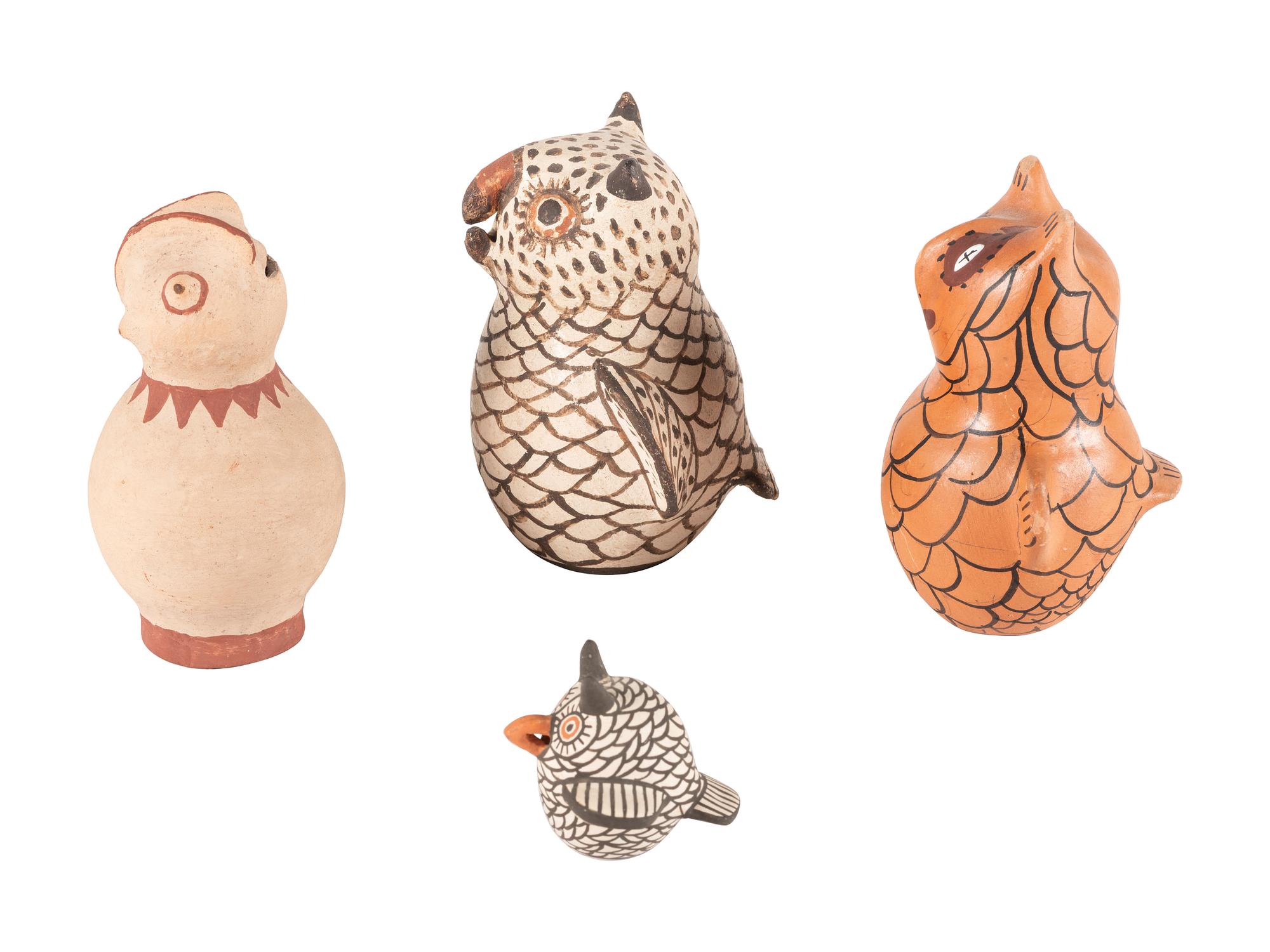 Parliament of Pueblo Pottery Owls