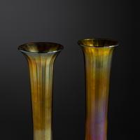 Pair of Trumpet vases, c. 1925 USA