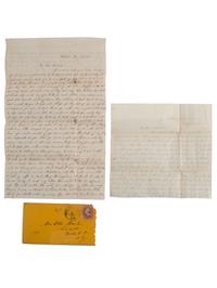 [CIVIL WAR]. Extensive letter archive of Private David W. Masten, Co. E, New York 143rd Infantry, musician, private, and member of the Ambulance Corps.