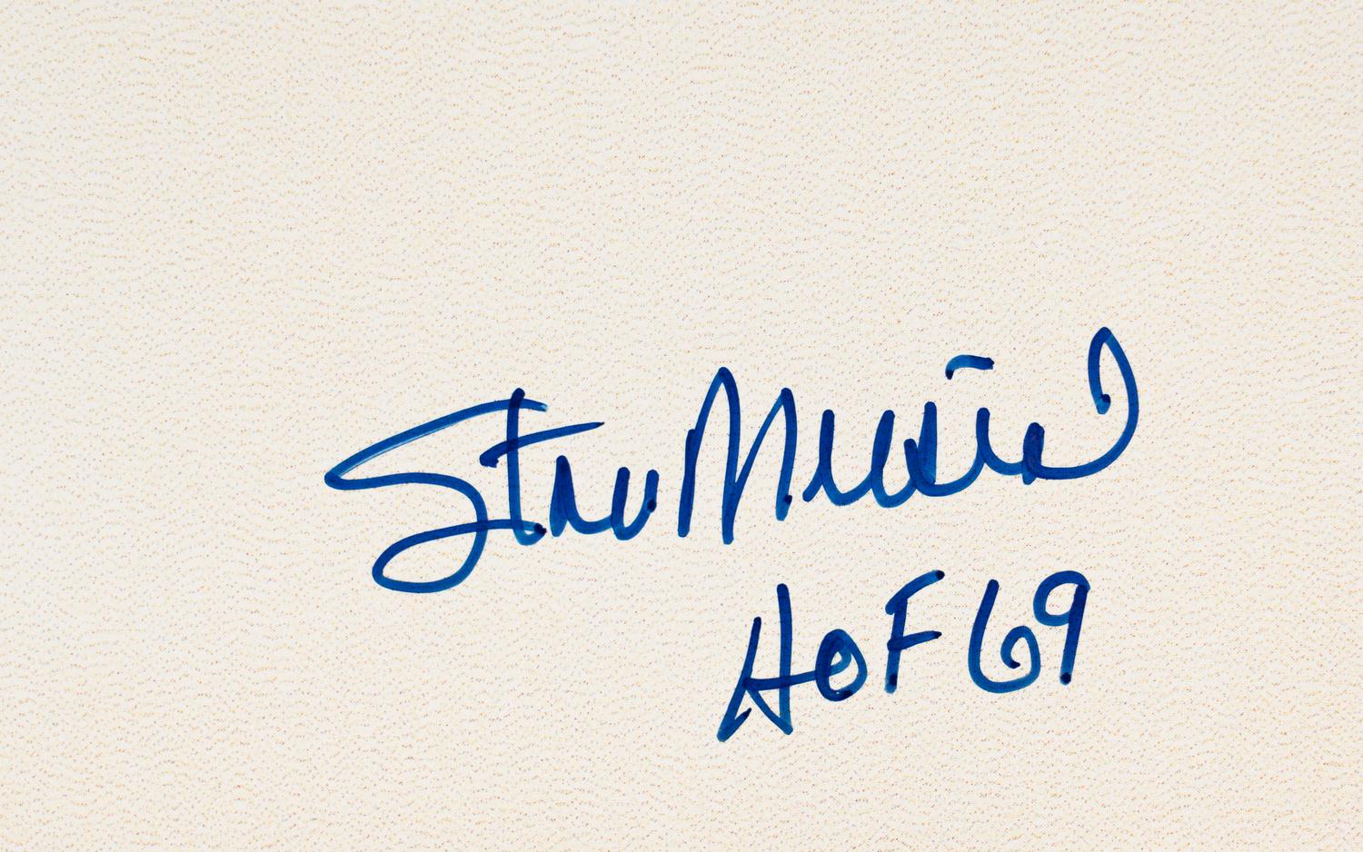 A Collection of Stan Musial Signed Autograph Items (26)