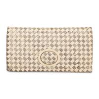 Bottega Veneta, Folded Clutch in Intrecciato Snakeskin & Leather