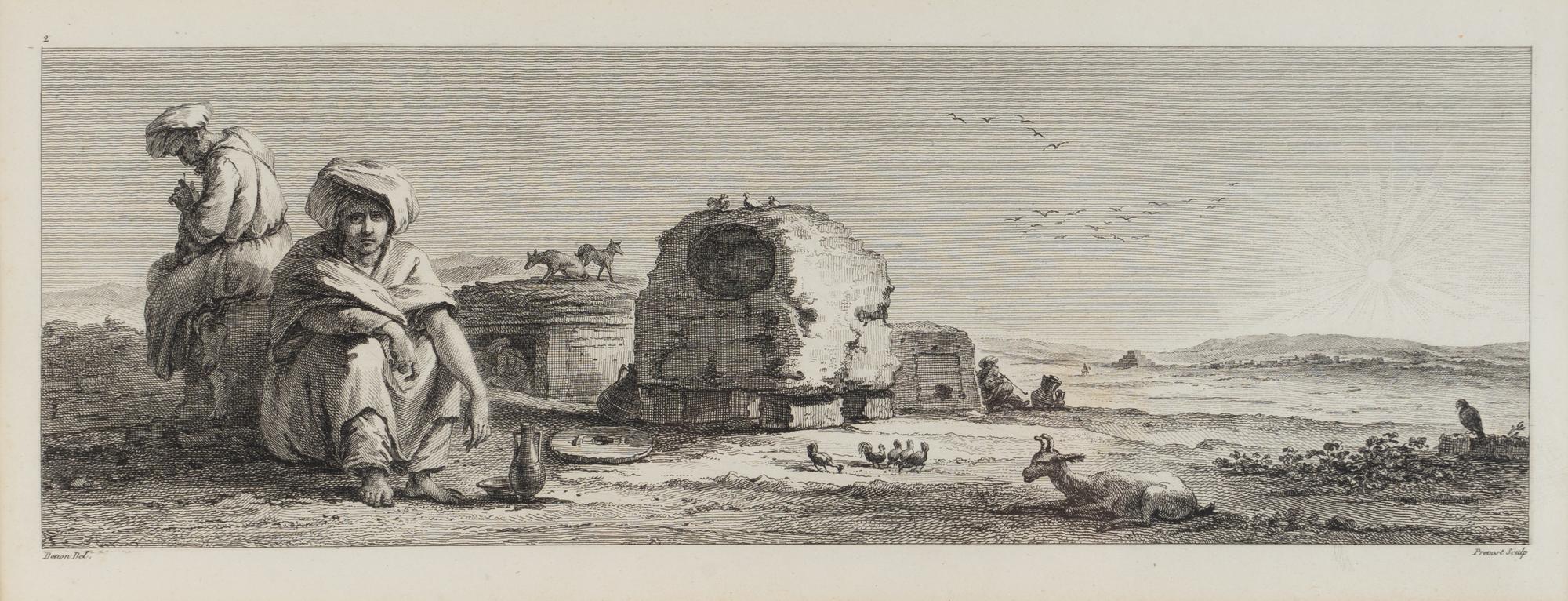 A Set of Eight Engravings Depicting Orientalist Scenes
