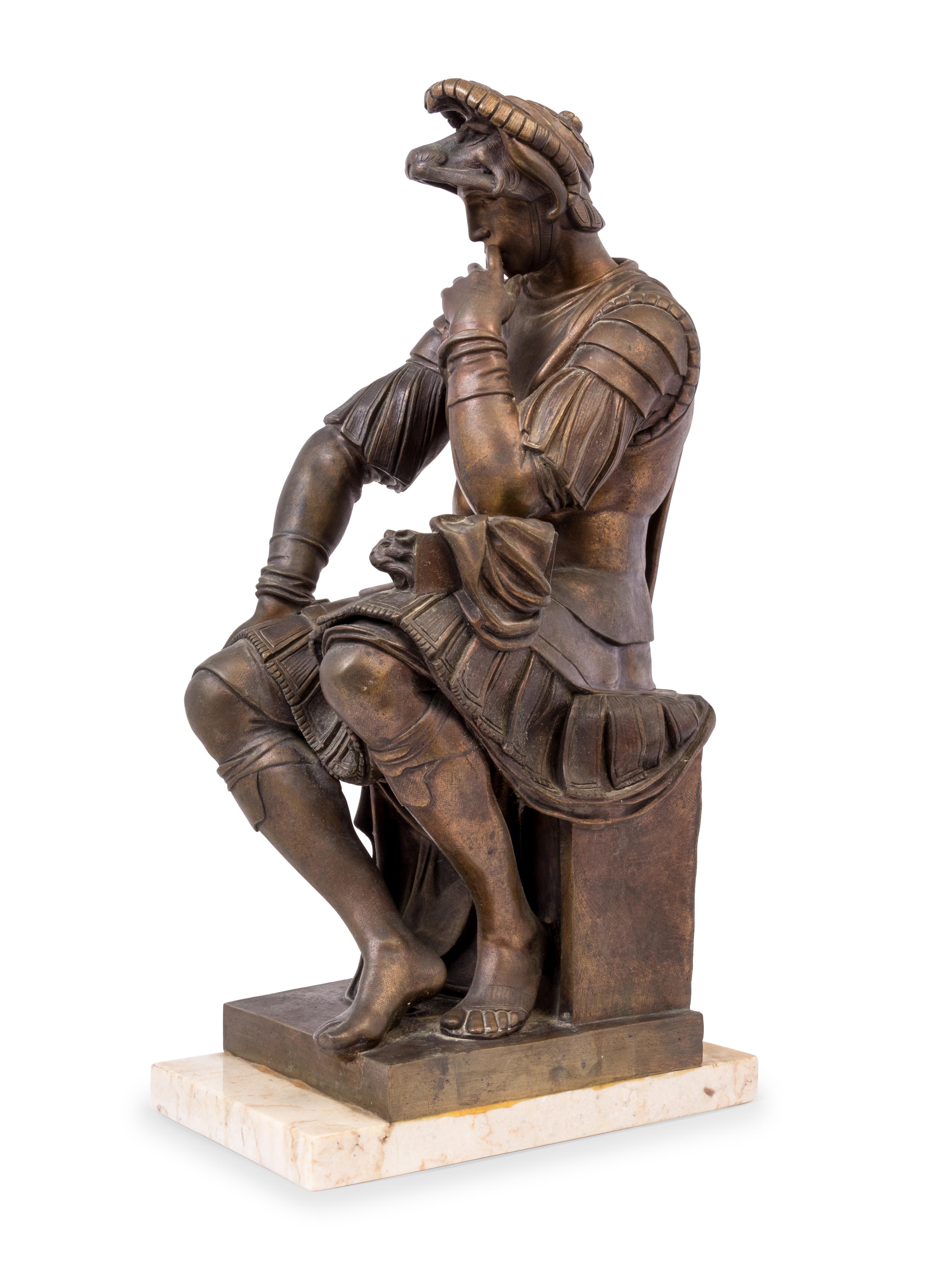 A Continental Bronze Figure of Lorenzo de' Medici