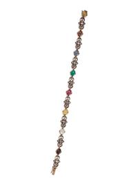 ANTIQUE, MULTIGEM AND DIAMOND BRACELET