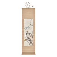 Five Chinese Hanging Scroll Paintings and Four Calligraphy Dedicated to Huang Beishou (1913-2000) — 黃北壽舊藏書畫一組九件