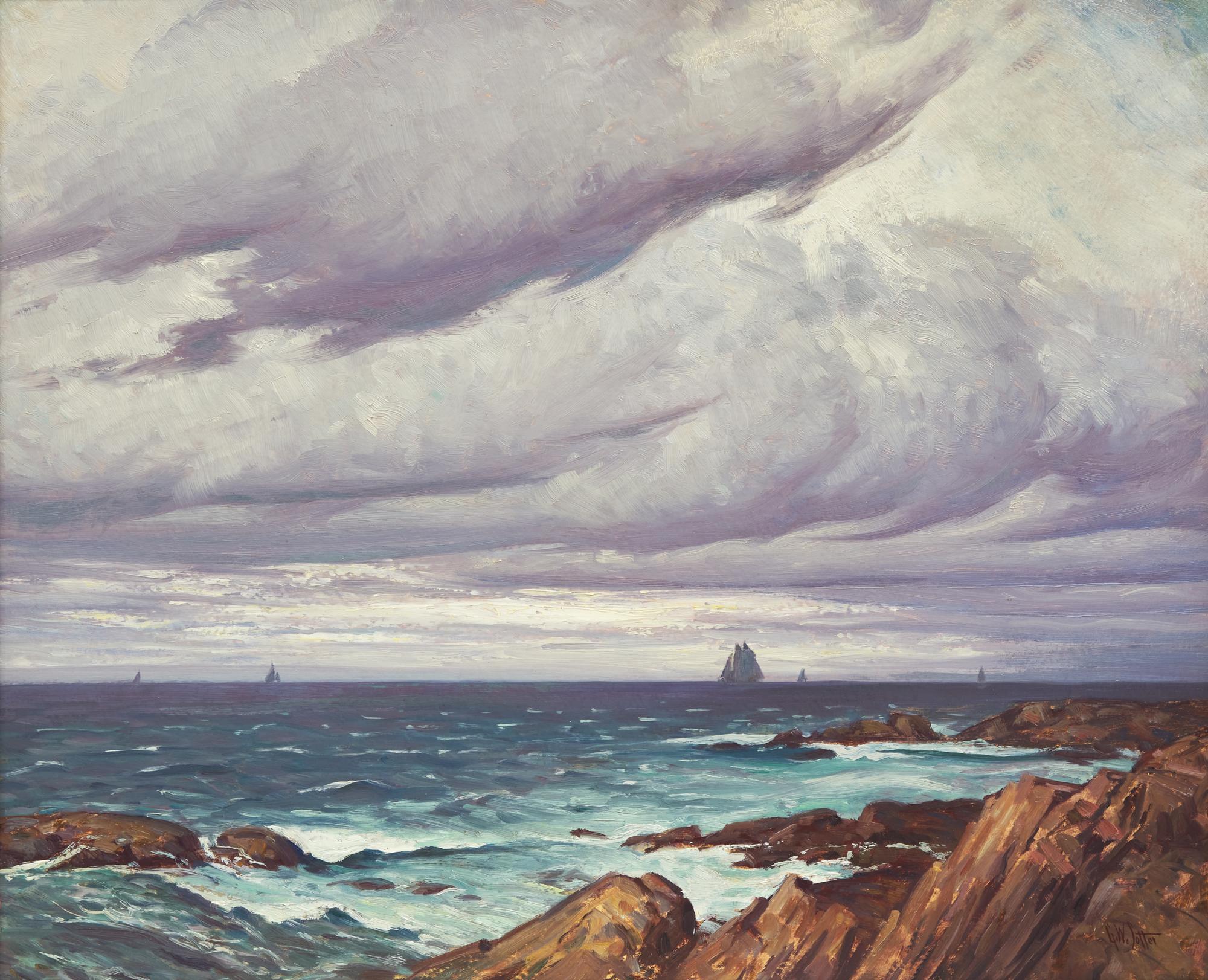 George William Sotter (American, 1879-1953) — Windy Day, Cape Ann