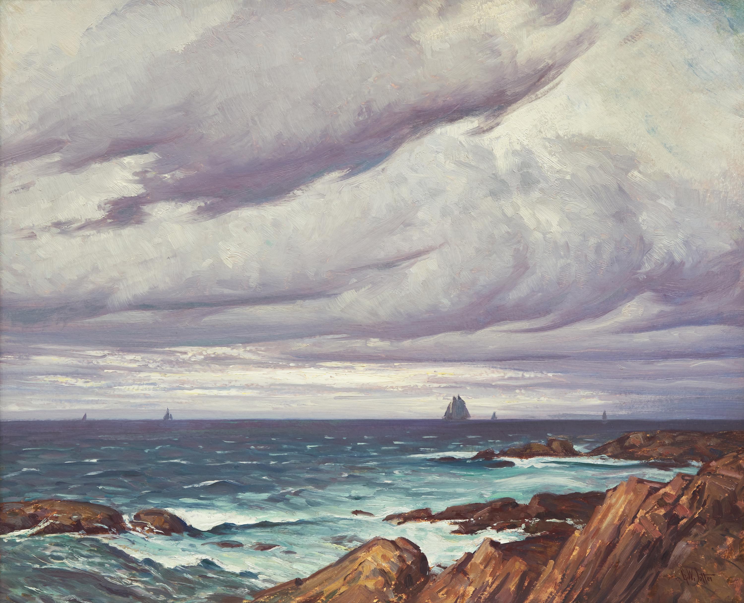 George William Sotter (American, 1879-1953) — Windy Day, Cape Ann