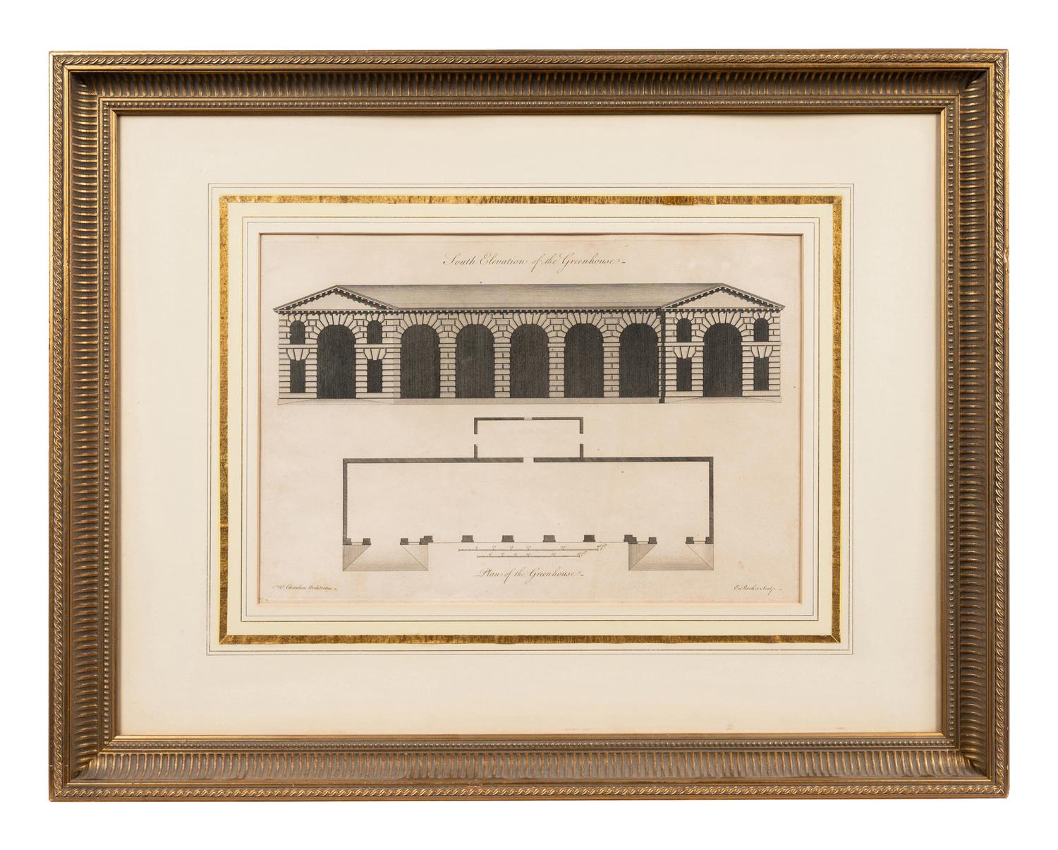 A Collection of Fifteen Engravings with Hand-Coloring of Architectural and Military Scenes