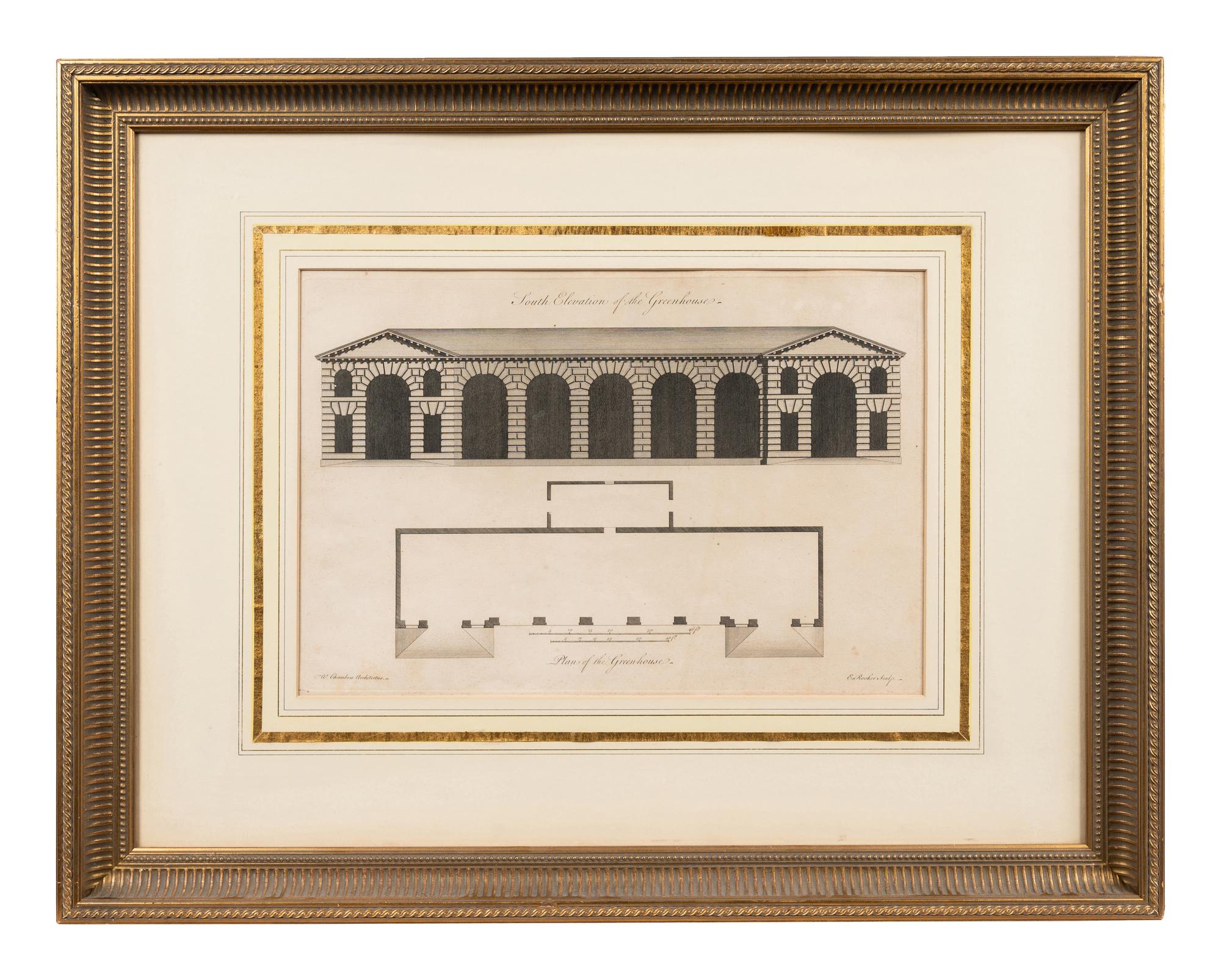 A Collection of Fifteen Engravings with Hand-Coloring of Architectural and Military Scenes