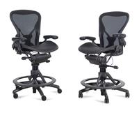 Two Herman Miller Aeron Counter-Height Chairs