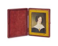 Sir William John Newton (English, 1785-1869), A Portrait Miniature of Miss Mary Hughes