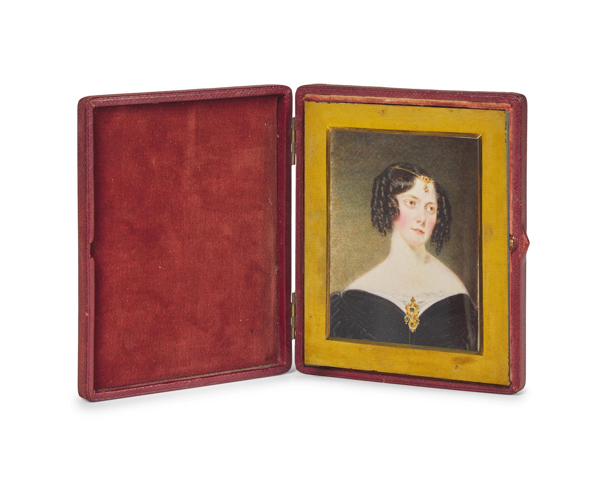 Sir William John Newton (English, 1785-1869), A Portrait Miniature of Miss Mary Hughes