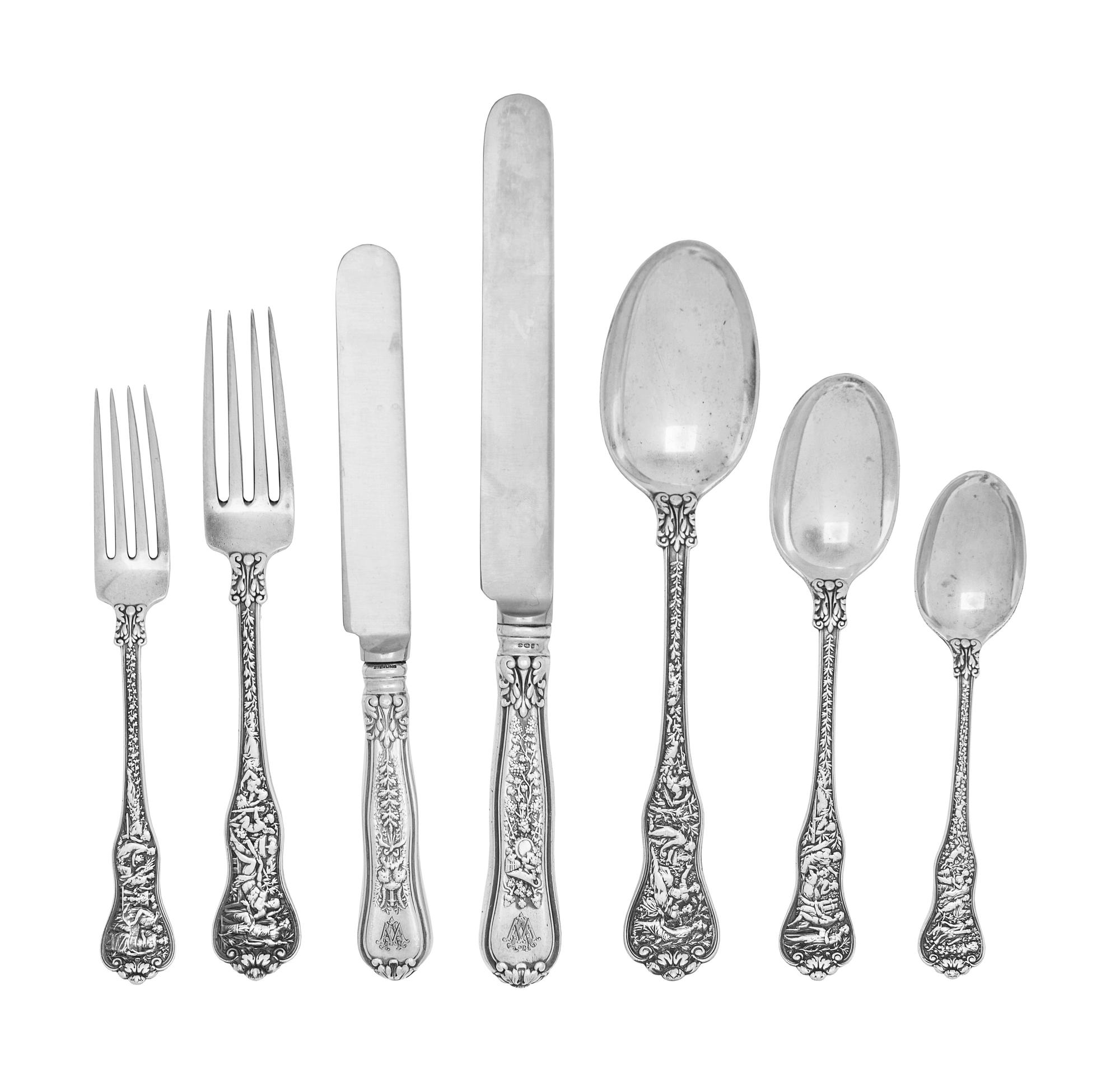 A Tiffany & Co. Olympia Silver Flatware Service