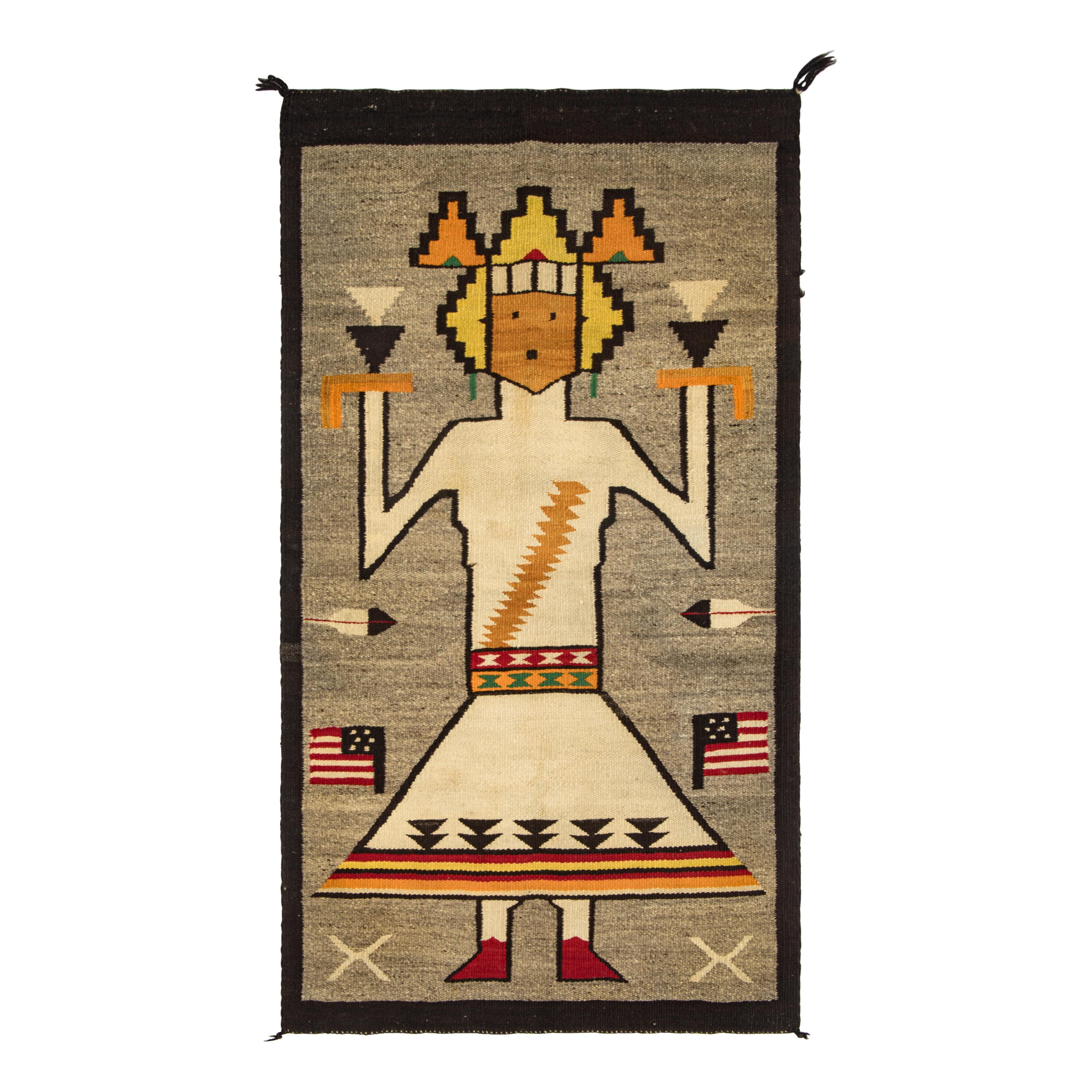 Navajo Weaving of a Holy Person [Rug]