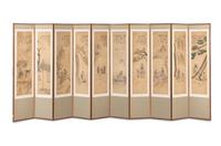 A Korean Ten-Panel Floor Screen