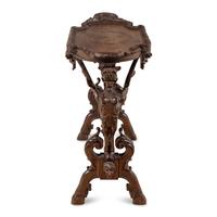 A Venetian Carved Walnut Tray Table