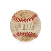 A Multi Signed Autograph Baseball Featuring Dizzy Dean and Bill Veeck