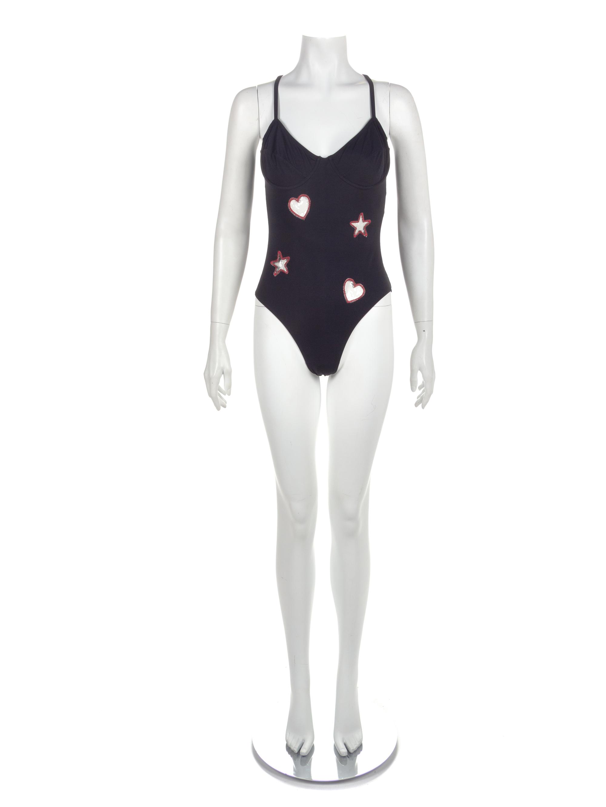 Moschino 'Hearts & Stars' Swimsuit, 1990-2000s