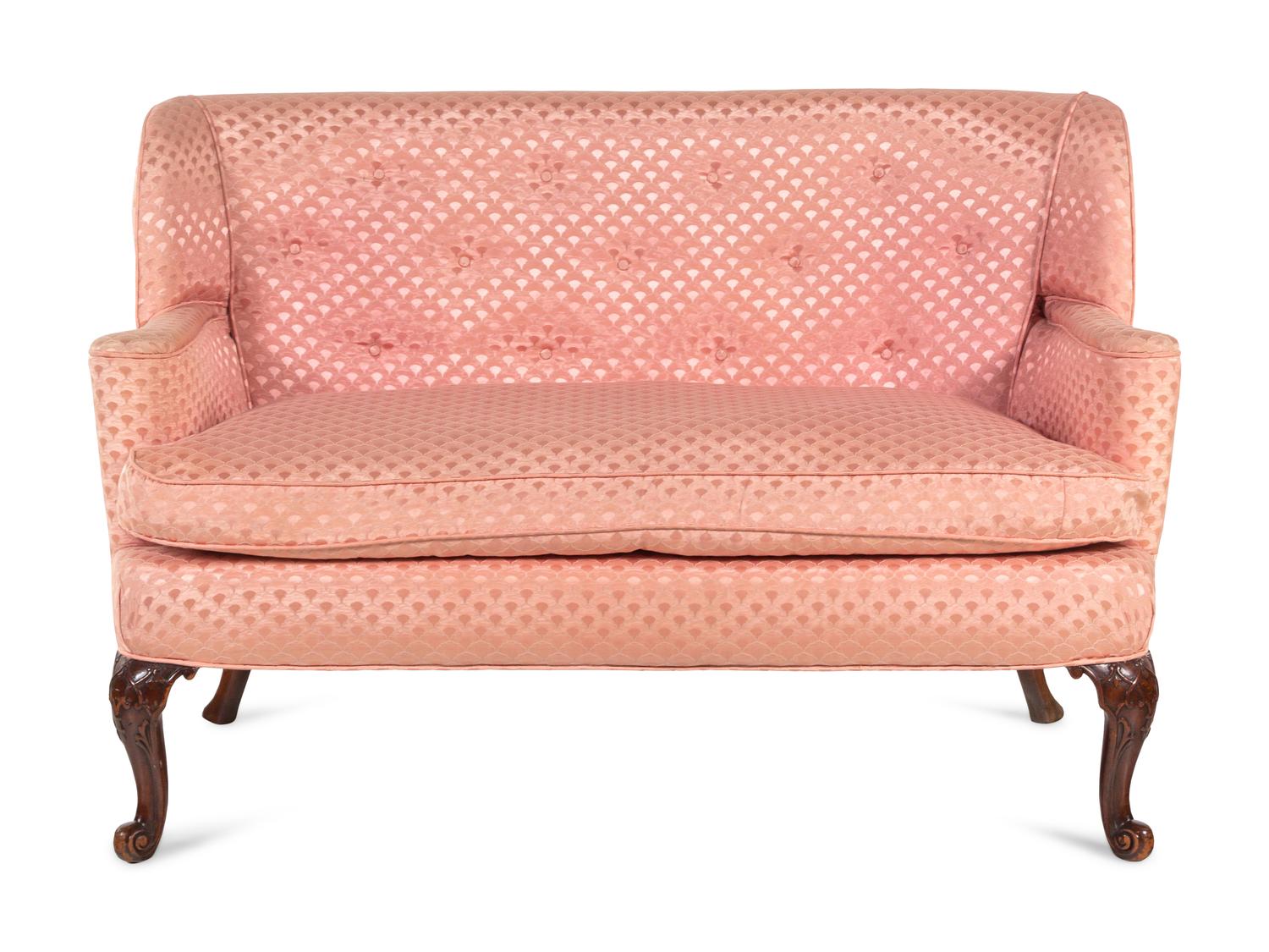 A George III Style Mahogany Settee