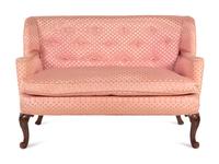 A George III Style Mahogany Settee