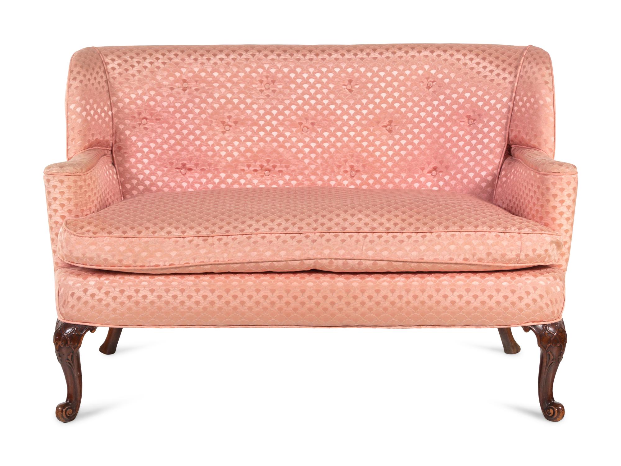 A George III Style Mahogany Settee