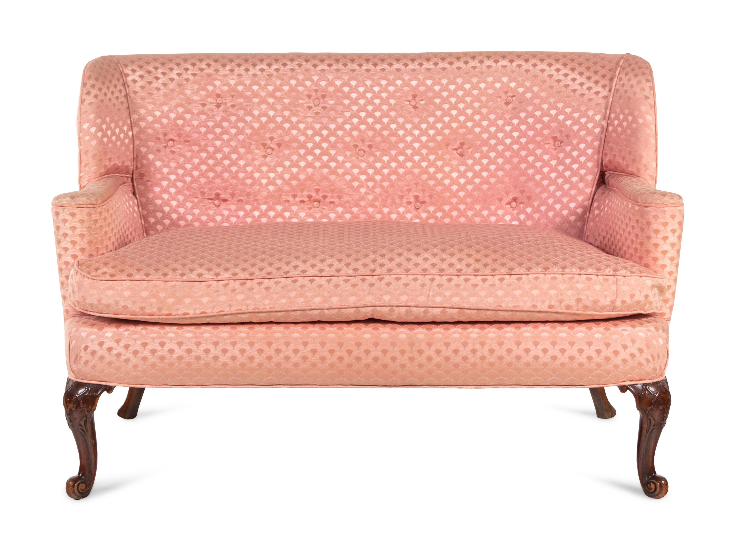 A George III Style Mahogany Settee