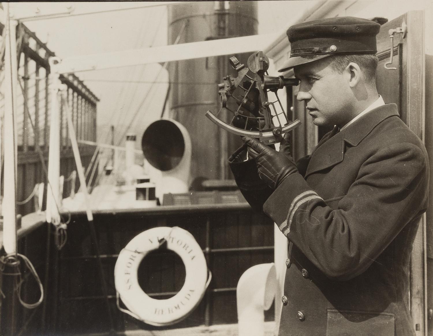 Lewis Wickes Hine, (American, 1874-1940), Ship's Officer Coastline Steamer