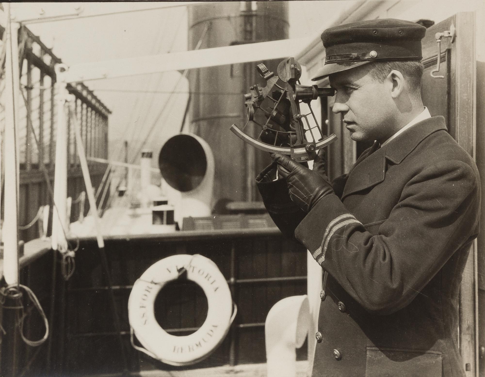 Lewis Wickes Hine, (American, 1874-1940), Ship's Officer Coastline Steamer
