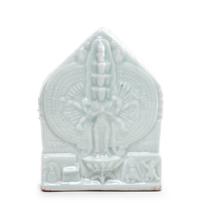 A Blanc-de-Chine Porcelain Stele of Avalokiteshvara Height 4 1/2 inches. — 18TH CENTURY