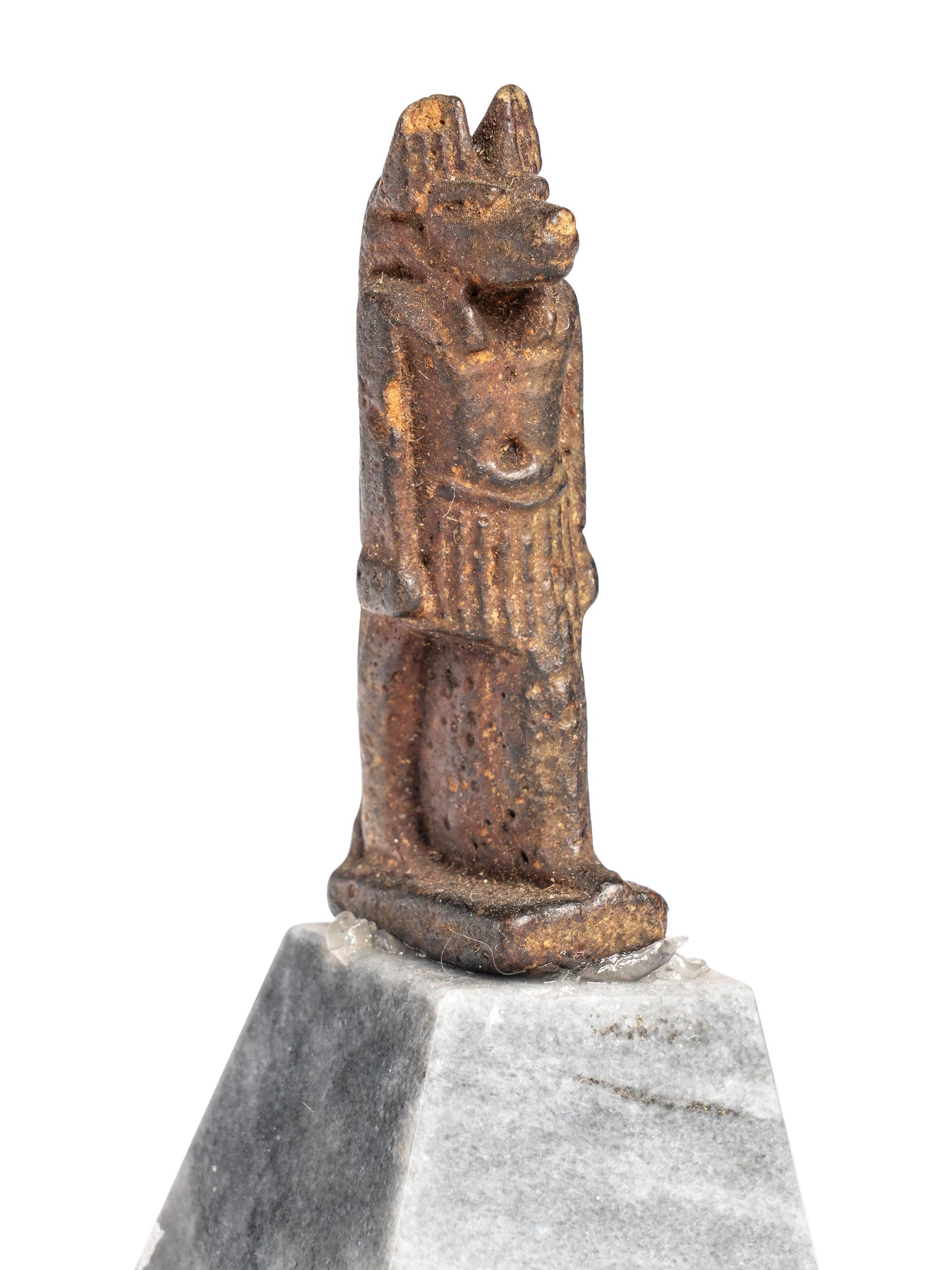 An Egyptian Stone Anubis