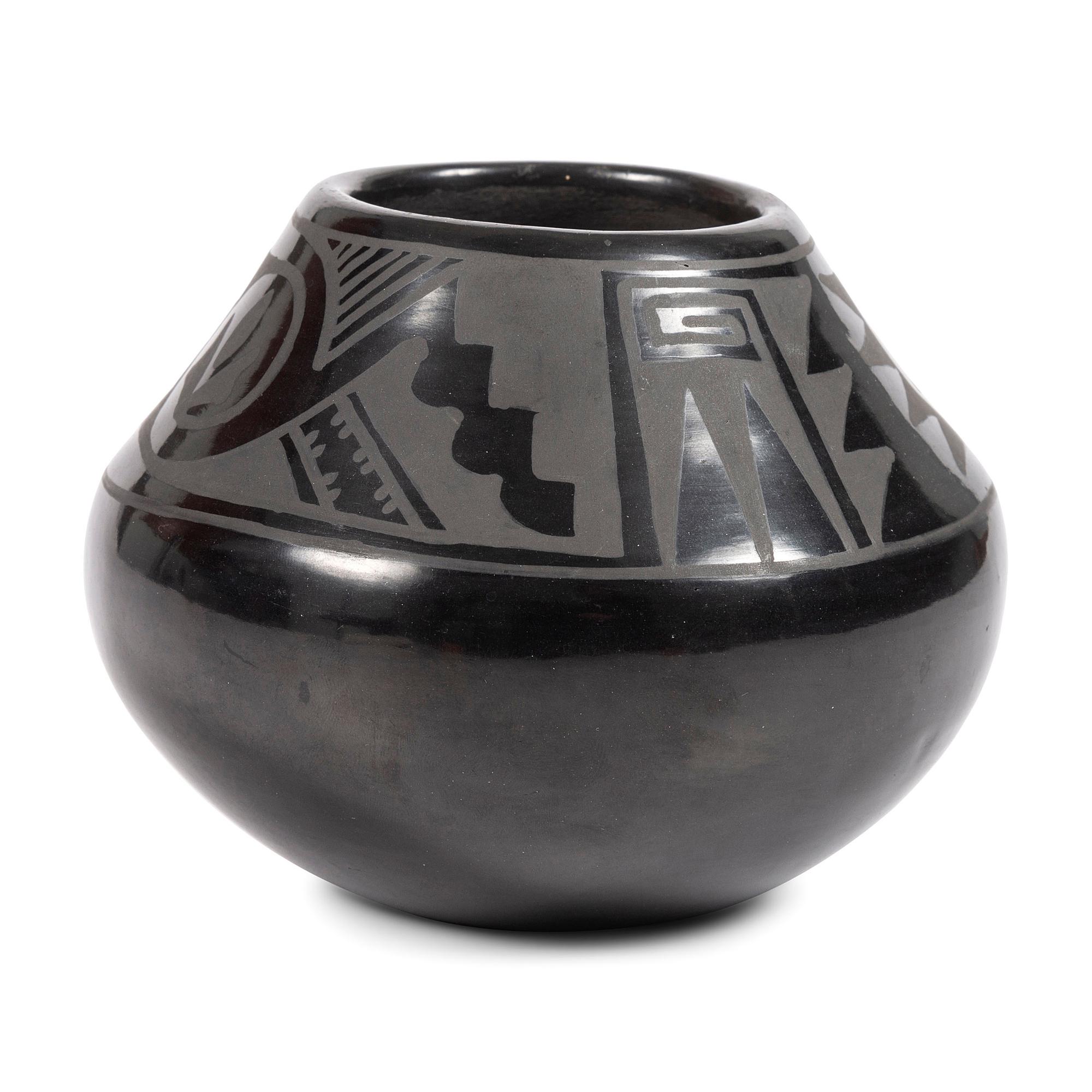 Blackware Pottery Jar