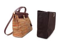 Hermès Vibrato Leather and Canvas Convertible Herbag, 2002