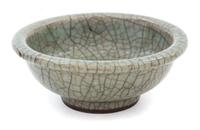 A Ge-Type Porcelain Bowl Diameter 4 1/2 inches.