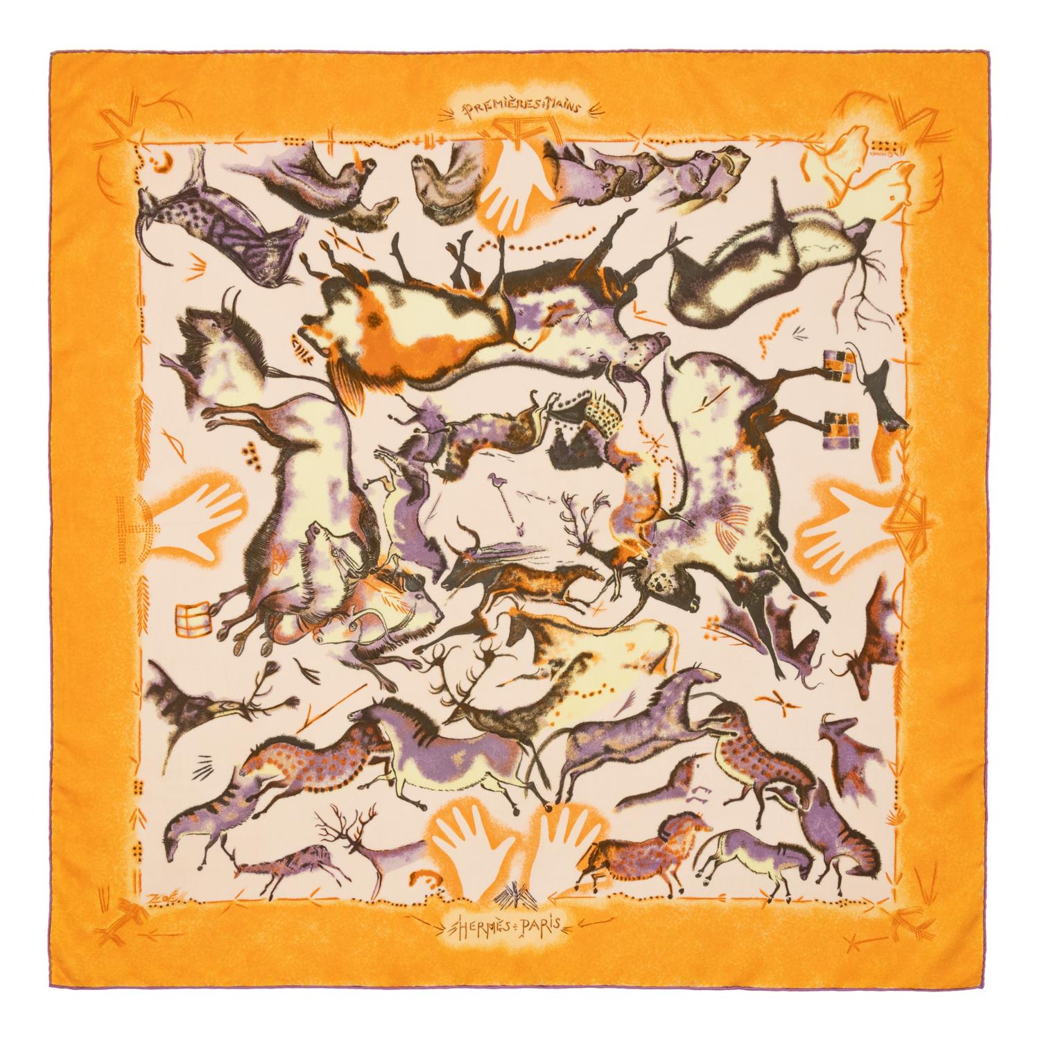 Two Hermès 90cm Silk Scarf, Carré