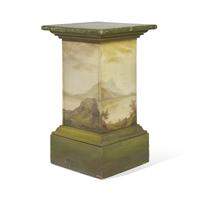 A Paint-Decorated Pedestal