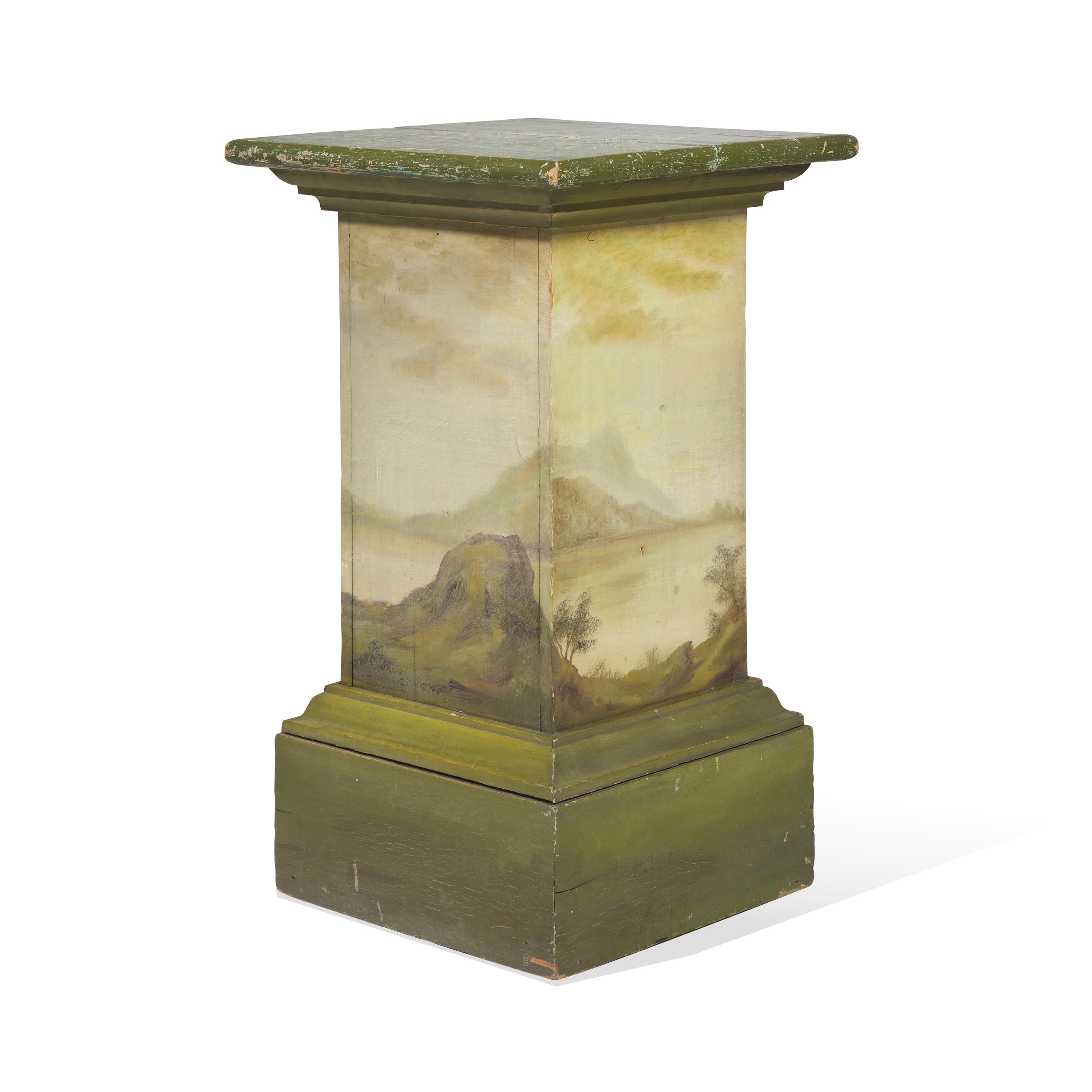 A Paint-Decorated Pedestal