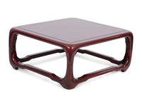 A Karl Springer Chinese Cube Red Lacquered Coffee Table — 20TH CENTURY