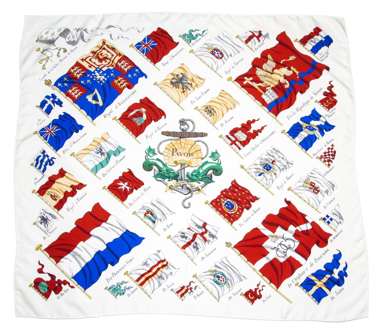 An Hermes 90cm Silk Scarf, 36" x 36".