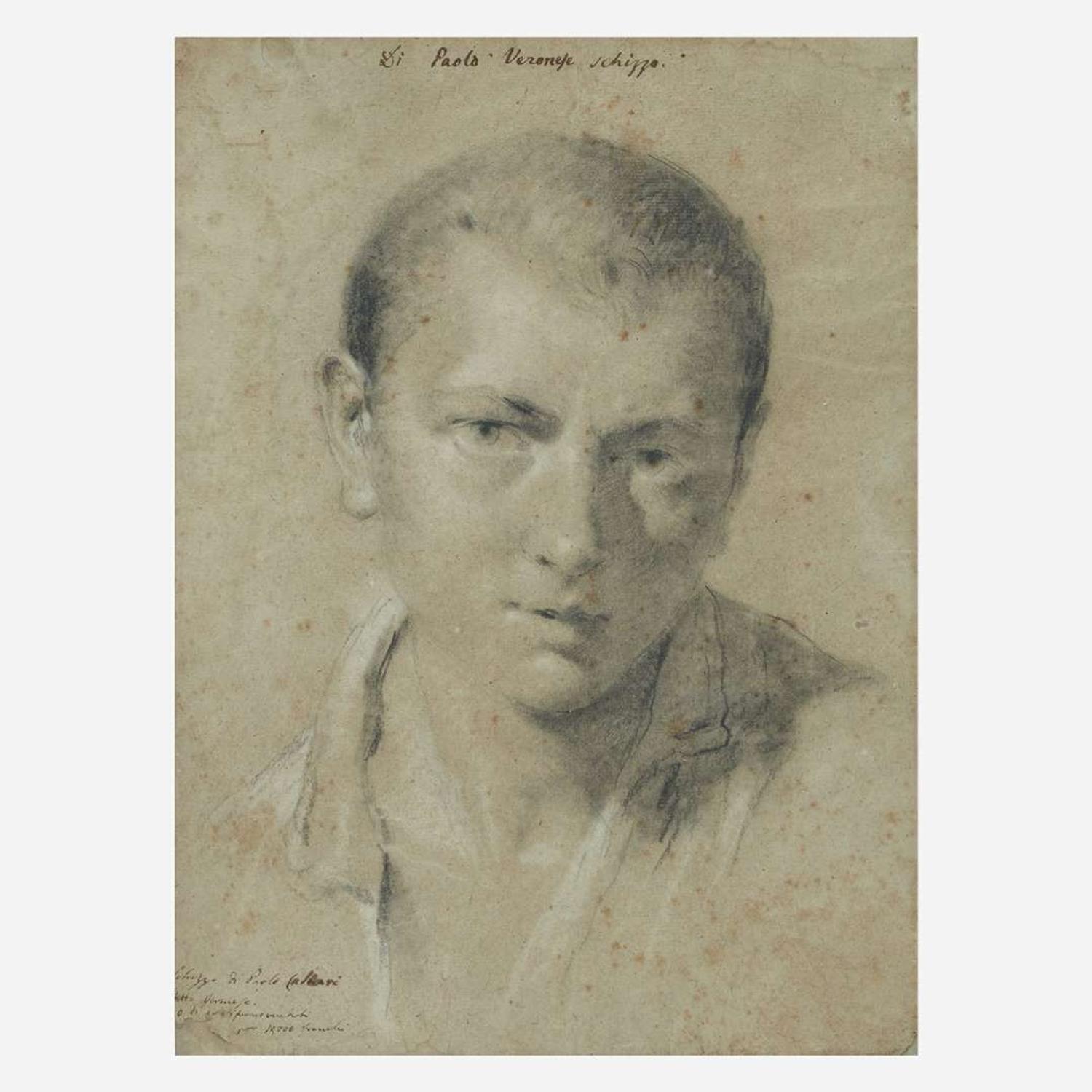 Attributed to Giovanni Battista Piazzetta (Italian, 1682–1754) Portrait of a Young Boy, Bust-Length