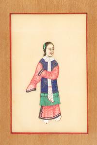 Six Chinese Export Pith Paper Paintings